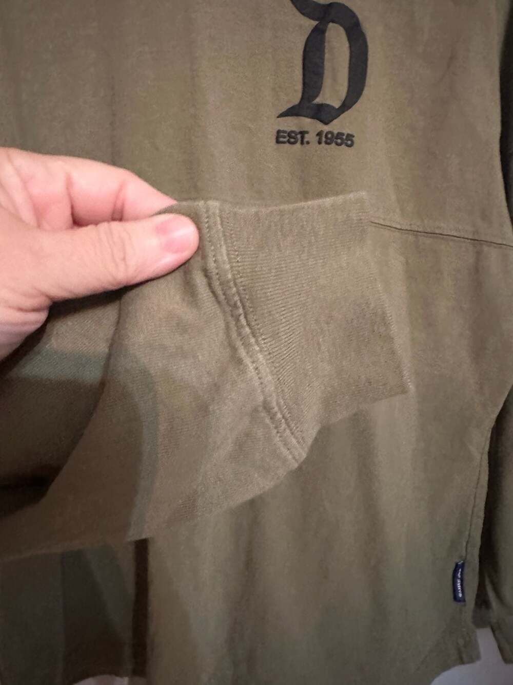 Disneyland Resort Olive Green Spirit Jersey Long Sleeve - Picture 2 of 7